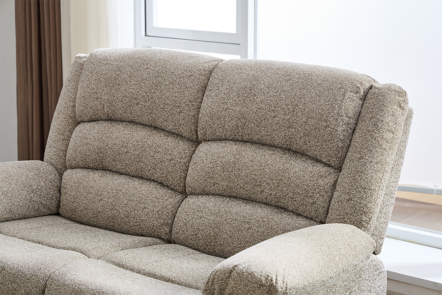 RC-2329 Manual Dual-Sided Reclining Loveseat Dengan Air Terjun Kembali