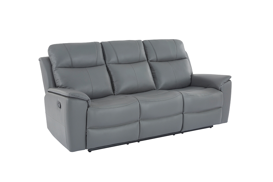 RC-2424 Manual Kulit Kulit Sofa Recliner Dual-Sided Sofa