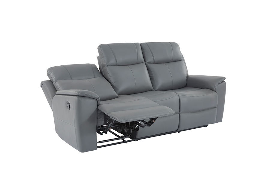 RC-2424 Manual Kulit Kulit Sofa Recliner Dual-Sided Sofa