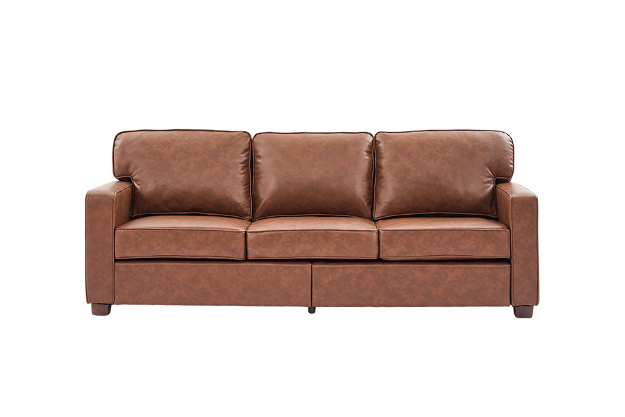 PU Faux Leather Couch, Kerusi (SF021-BR-S)/Loveseat (SF021-BR-M)/SOFA (SF021-BR-L)